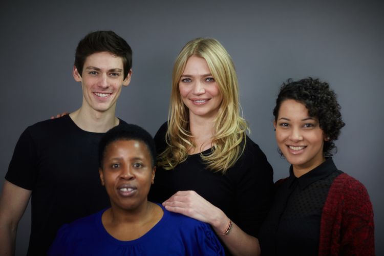 Jodie Kidd and the cast of the London production